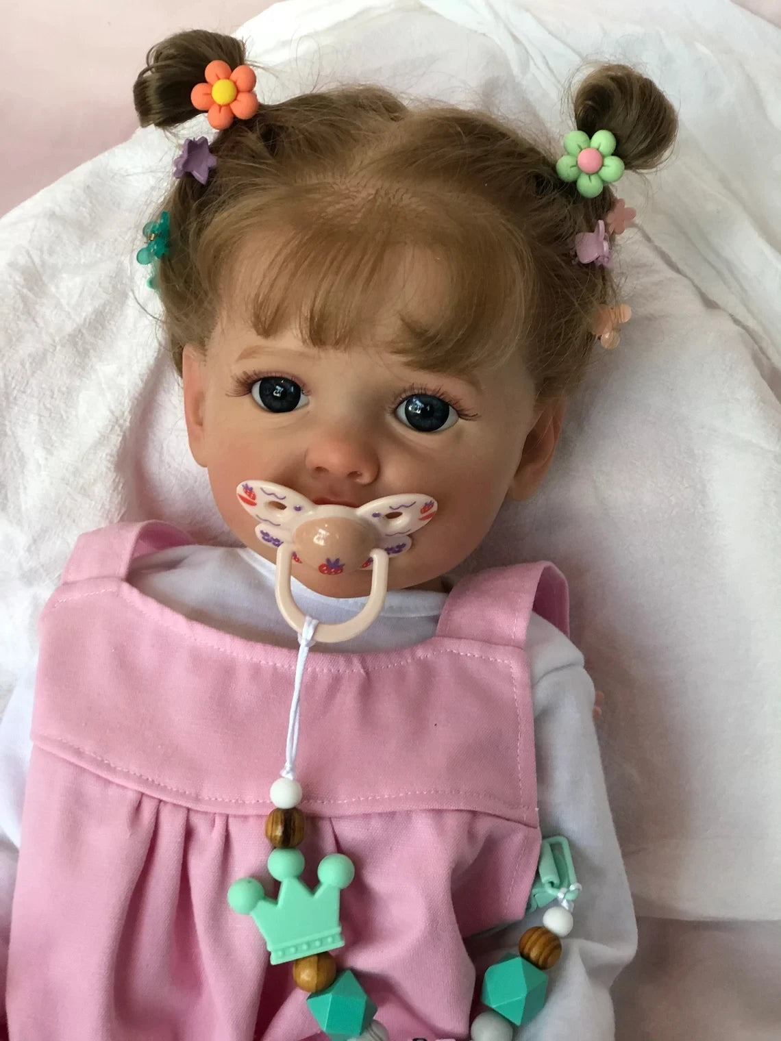 Poupée Reborn Princesse Betty 55 cm en Silicone Souple – Réaliste et Articulée