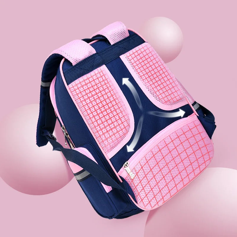 Ensemble sac à dos scolaire ergonomique pour fille