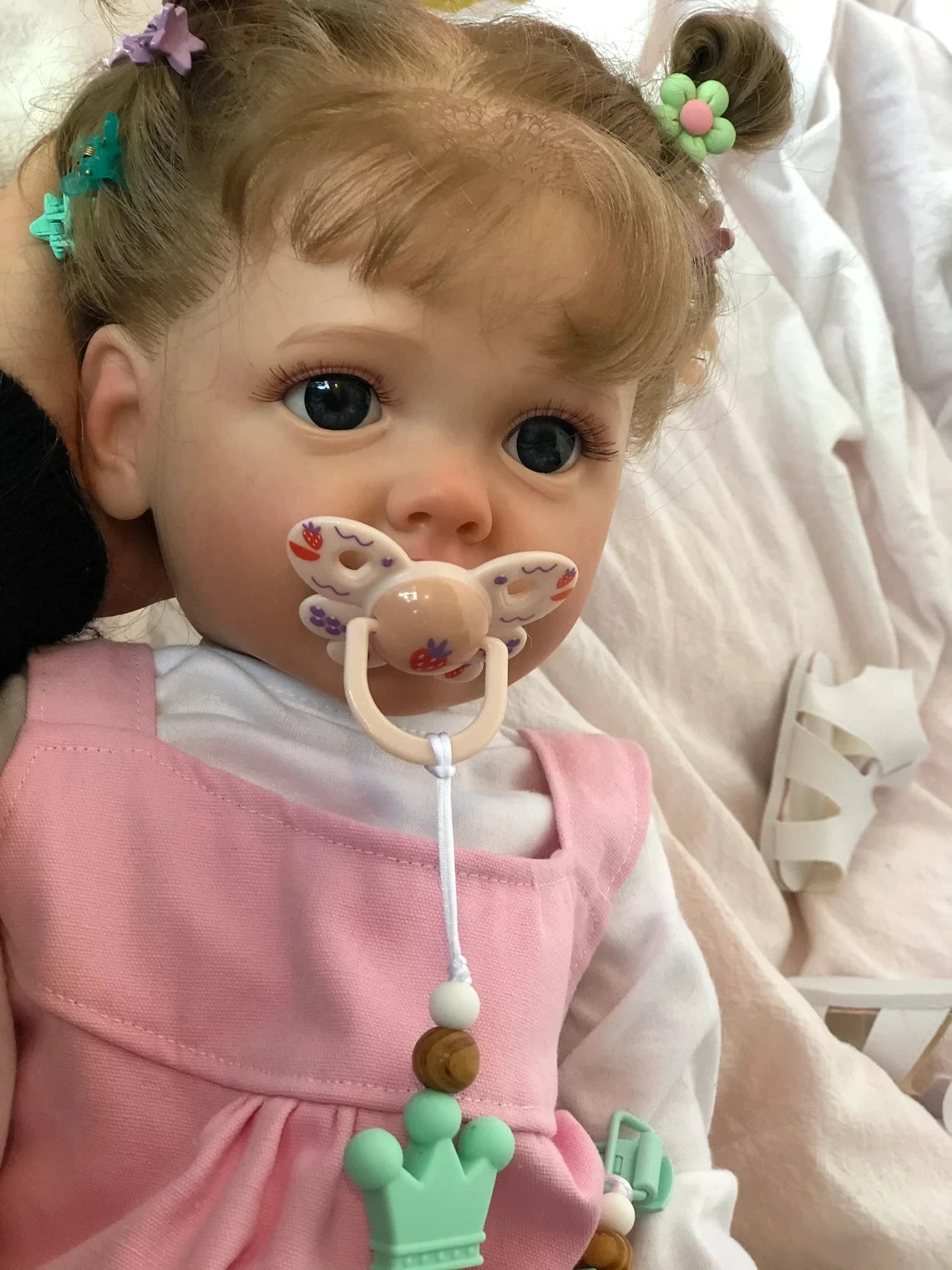Poupée Reborn Princesse Betty 55 cm en Silicone Souple – Réaliste et Articulée