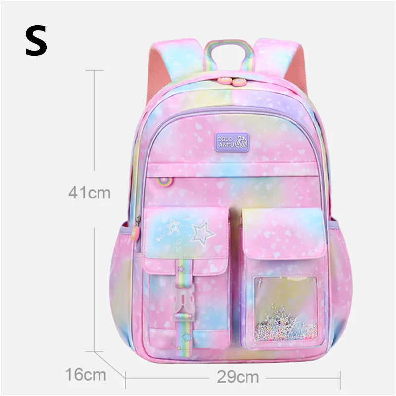 Children School Bags For Girls Kids Satchel Primary Orthopedic School Backpacks Princess Backpack teenager Schoolbag knapsack