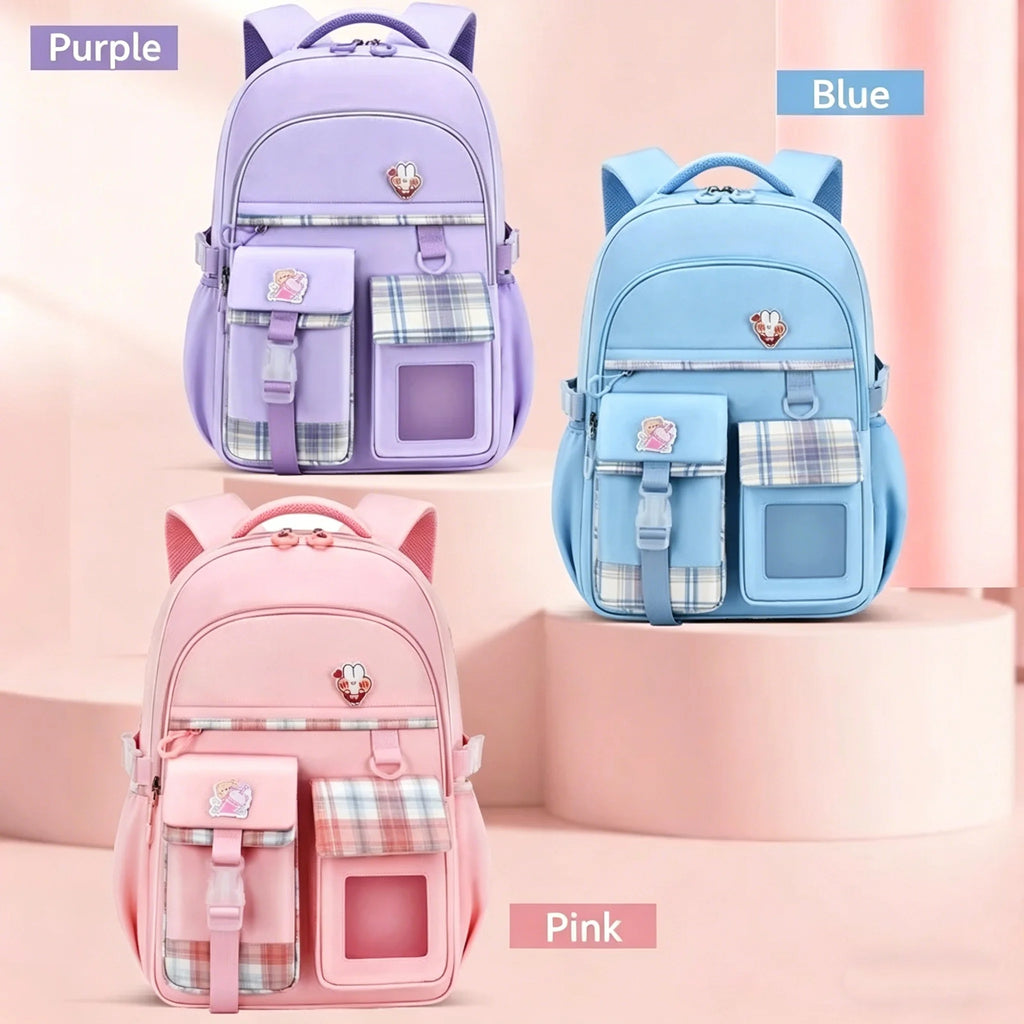 New Type of Lightweight Backpack Primary School Girls Children's Backpack Large Capacity Spine Protection Wholesale Waterproof
