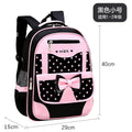 Korean Version Japanese Elementary School Student Backpack Bow Children's Wave Point Girl Ergonomic Design Protects The Spine