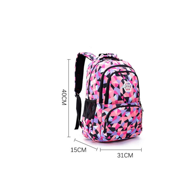 Sac à dos scolaire orthopédique pour fille – Grande capacité et confort