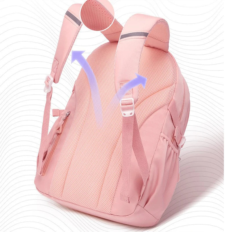 New backpack for girls, junior high school students, and teenage girls, super lightweight and stylish backpack