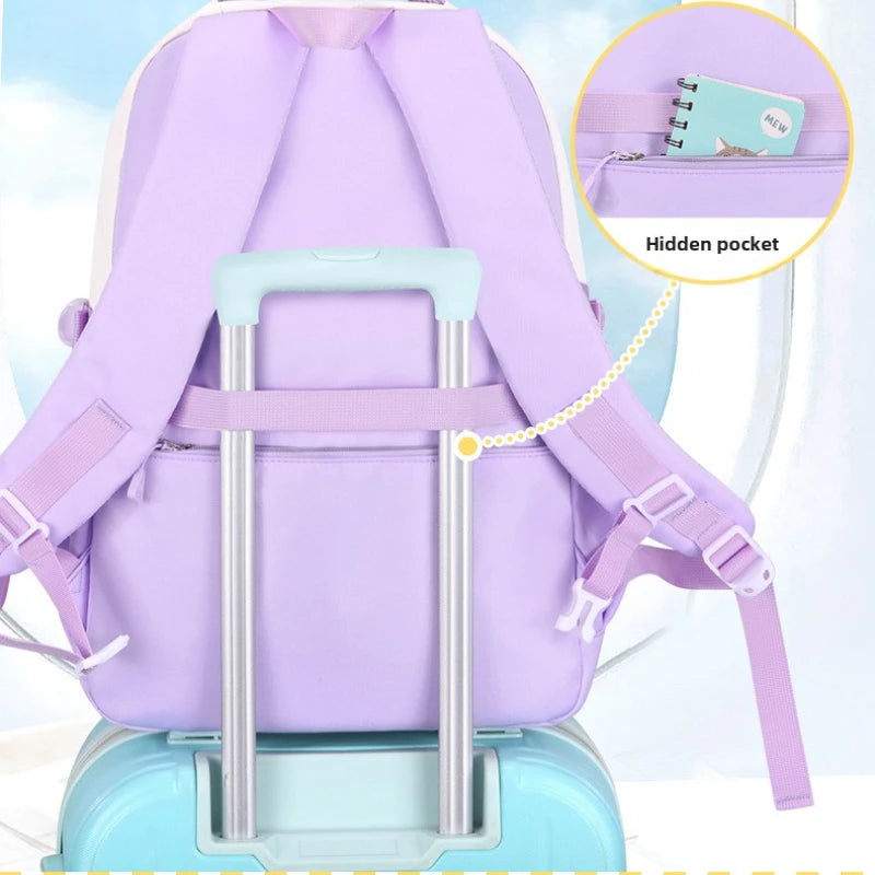 Set scolaire 3 pièces pour fille – Sac à dos, lunch box et trousse