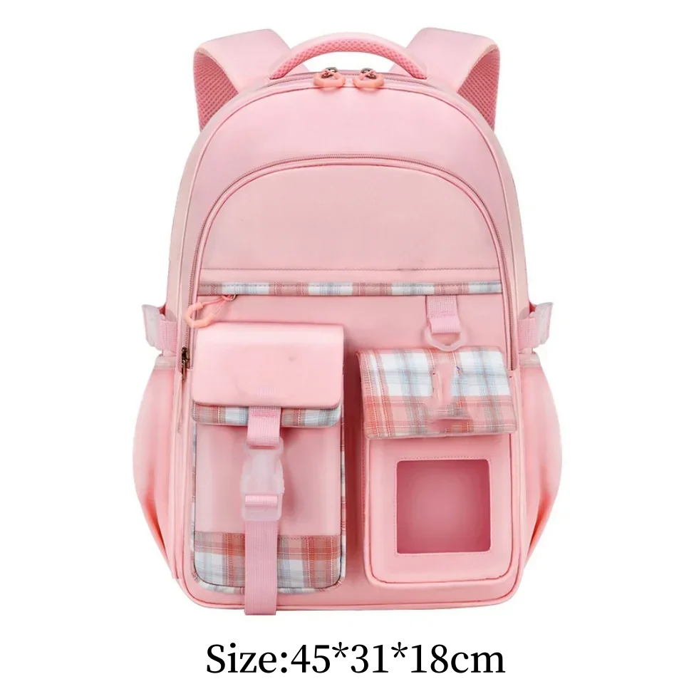New Type of Lightweight Backpack Primary School Girls Children's Backpack Large Capacity Spine Protection Wholesale Waterproof